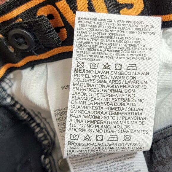 Levis 510 Jeans Boys 16 Regular 28x29* Black Skinny Elastic Adjustable Waist - Picture 13 of 13